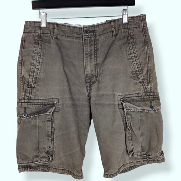 Levi's Green-Brown Cargo Shorts - Picture 1 of 5